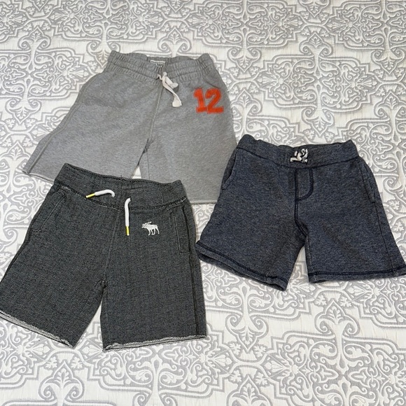 Gray and Black Kids Jersey  Shorts Set - Picture 1 of 9